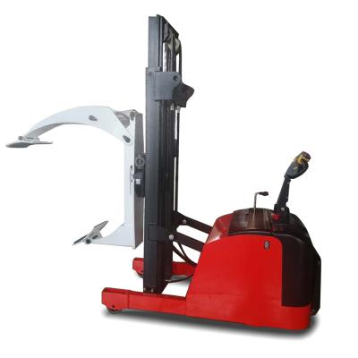 China Electric Forklift Paper Roll Clamp Stacker used to bring  roll reel electric reel lifter paper roll rotator  tilter for sale