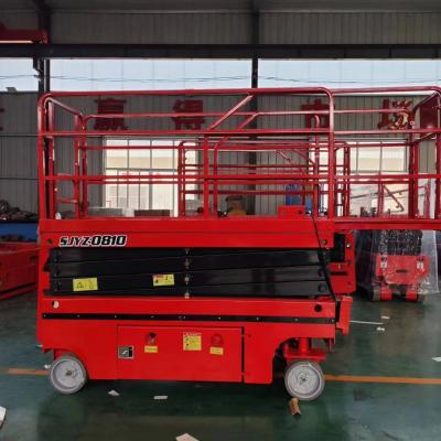 China Easy to operate CE certification 992 lbs 8 m electric self propelled aerial work scissor Mast Lift for sale