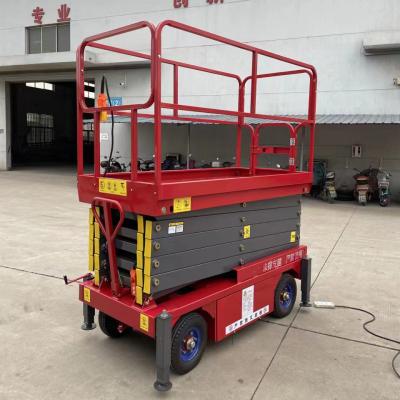 China CE 992lbs 8m Scissor Lift Aerial Work Platform Lift Self Propelled Double Scissor Lift for sale