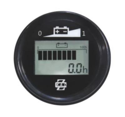 China KAD 24v Round Panel LCD Forklift Battery State Hour Discharge Meter Indicator Instruments for sale