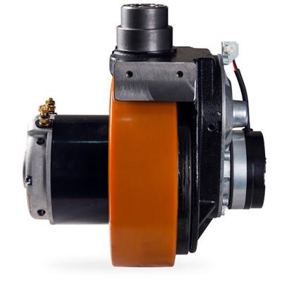 China DC Permanent Magnet Forklift Metalrota drive wheel assembly Motor Wheel Forklift Wheel 750w 0-4.2km/h for sale