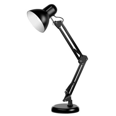 China Modern Flexible Study Lights/Flexible Neck Desk Lamps Iron Computer Reading Long Light Swing Arm Black/White/Red LED Table Decor Home Lamp for sale