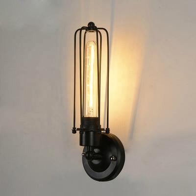 China Retro Traditional Decorative Iron Wall Light E26 Bar Restaurant Vintage Lamp Fixtures for sale