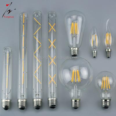 China Clear Glass Bulb E27 Dimmable LED Bulb A19, ST64, G80, G95, G125, T185, T300 LED Bulb 110V, 220V for sale