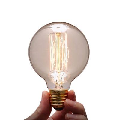 China Edison Light Bulb Retro Vintage Brass Edison Bulb G80 Incandescent Lamp 220v 240v Dimmable from Tonghua for sale