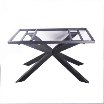 China 2021 New Style Modern Metal Table Legs Iron Dining Table Base Gold for sale