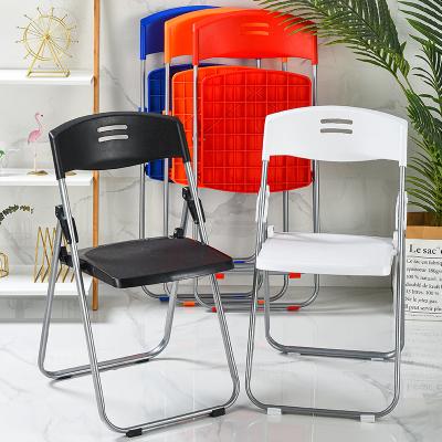 China Manufacturer Supply Simple Style Foldable Steel and Wholesale PP Plastic Folding Chair Apartment Host for sale