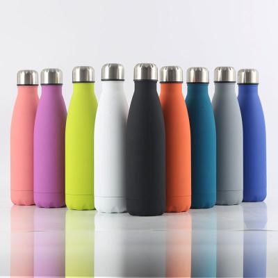 China Viable On Sale Hot Selling Custom Logo Double Wall Insulated Stainless Steel Water Bottle Cola Shaped Vacuum Thermal Flask for sale