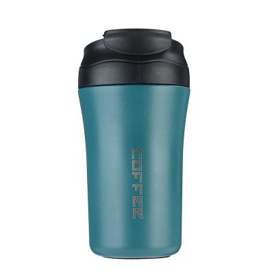 China 2021 NEW PORTABLE Double Wall Coffee Tumbler 400ml Stainless Steel Travel Coffee Mug Vacuum Clean Insulated Reusable Tumbler Coffee Cup for sale