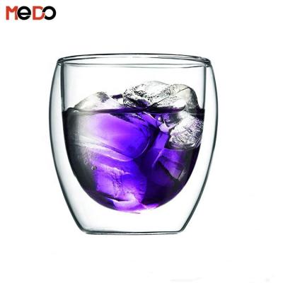 China Wholesale High Quality Custom Medo GLASS Double Wall Glass Cups With Lid for sale