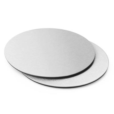 China Sustainable Custom Heat Resistant Logo Printing Round Shape Wine Drink Stainless Steel Coaster for sale