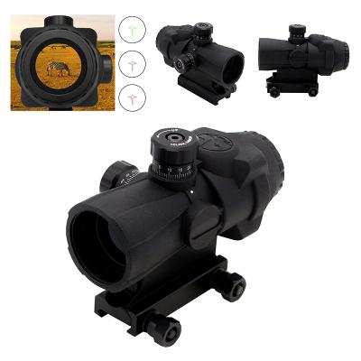 China 3x30 Outdoor/Military/Tactical/Hunting/CS/War Game etc. Red/Green/Blue 3x30 Riflescope Optical Tactical Military Scope Airsoft Game War CS Point Sight Fiber Rifle Gun for sale