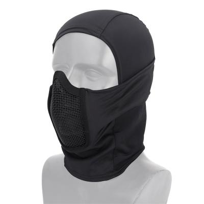 China Metal Tactical Mesh Hunting Protective Cover Outdoor/Tactical/Military/CS/War Game etc. Headwear Paintball Airsoft Army Motorcycle Hat Balaclava Cover Full Face for sale