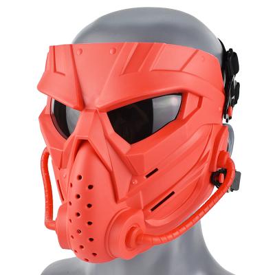 China Raw Outdoor Tactical TPR Materials+PC SIVI TPR Lens Breathable Anti-Fog Wargame Contoured Full Protective Paintball Airsoft Face Cover for sale