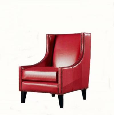 China Custom American Style Leather Art Reclining Simple Hotel Club Reception Sofa Furniture for sale