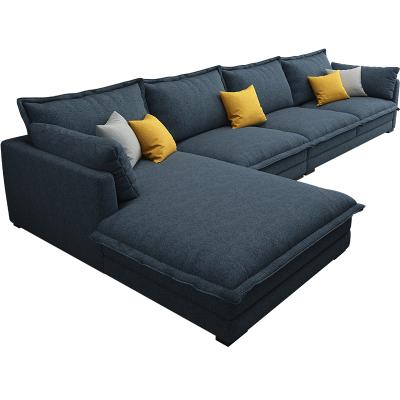 China Nordic Modern Art L Sofa Modular Custom Furniture Fabric Set for sale