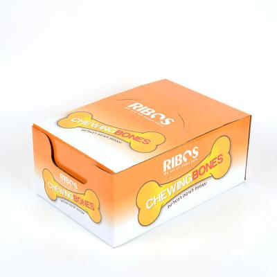 China Factory direct supply dog ​​food packaging box recyclable can be customized LOGO display box pet food corrugated paper box for sale