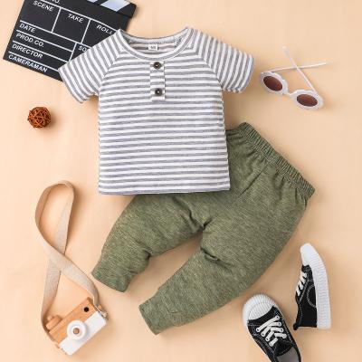 China Baby Casual Clothing Sets Summer Newborn Baby Clothes Kid Wear Boy Costume 2 Piece Set for sale