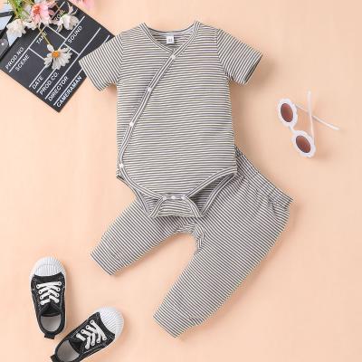 China Casual Comfort Set Spring Clothes Jumpsuit Set Cotton Pant Suit Fashion Wear Kids Clothing Set for sale