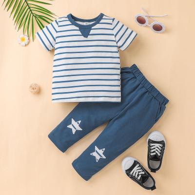 China Wholesale Kids Casual Clothing Summer Baby Wear 2 Pieces Set Kids Short Set High Quality Suit for sale