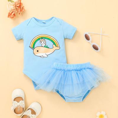 China 95% Cotton Baby Clothing Shorts Sleeve Kid Wear Set Cotton Baby Kid Fashion Clothes Boutique Girl Clothing for sale