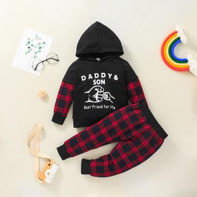 China Autumn Baby Boy Clothes Polyester/Cotton Kids Clothing Baby Boy Fashion Baby Clothes Factory Large Hooded Child Wear for sale