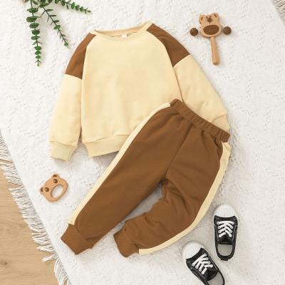 China Boy Casual Clothing Set Kids Clothing Wholesale Baby Pajamas Set Kids 2 Piece Set Sweatshirt Cotton Clothes for sale