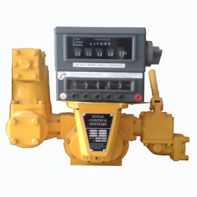 China Fuel flow meter with preset system, mechanical displacement positive fuel flow meters for sale