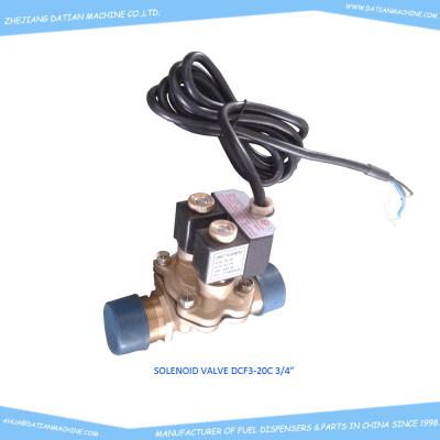 China Double flow electromagnetic valves 220VAC, male threaded,  3/4