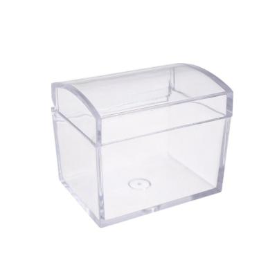 China Treasure Chest Viable Transparent Shape Acrylic Candy Box for sale