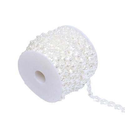 China The Shinny Decoration Garment Accessories The White Flower Bead String for sale