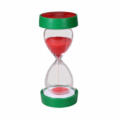 China CLASSIC Outdoor Plastic Fruit Printing Hourglass Colored Glass Timer for sale