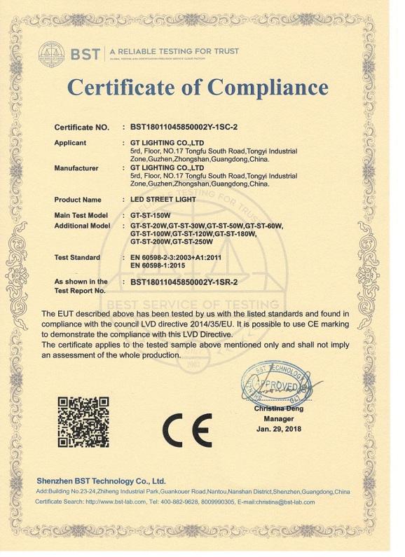 CE - Zhongshan GT Lighting Co., Ltd.