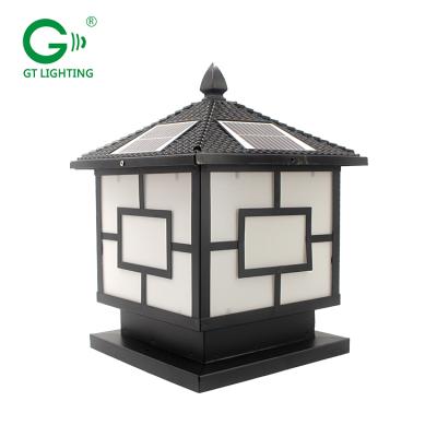 China Outdoor Yard Park Garden Pathway 1W 2W 3W 5W Aluminum In Led Solar Lithium Battery Pillar Emergency Light for sale