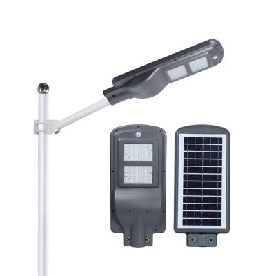 China Zhongshan ip66 30w 60w 90w outdoor waterproof garden integratde all in one street light led solar light for sale