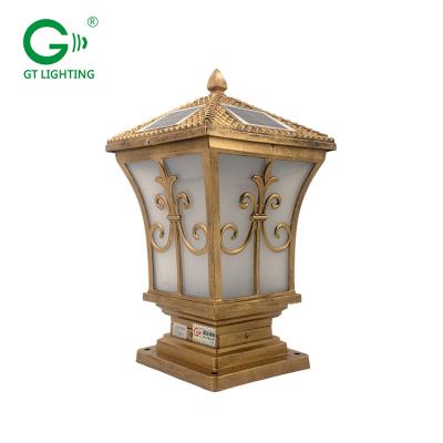 China High quality outdoor waterproof post gate garden park yard solar led backyad 1w 3w pillar lamp for sale