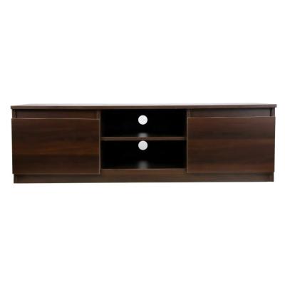 China Modern Home Living Walnut Wood 2 Doors TV Stand TV Unit File Console for sale