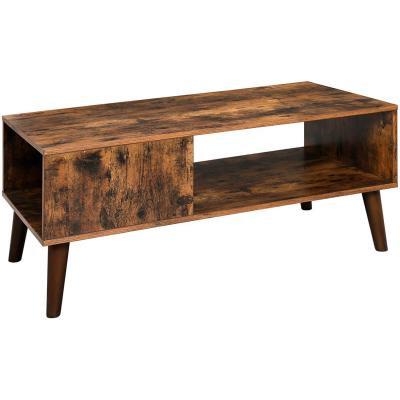 China Retro Living Room Coffee Table (Other) Wooden Console Table Adjustable With Solid Wood Leg for sale