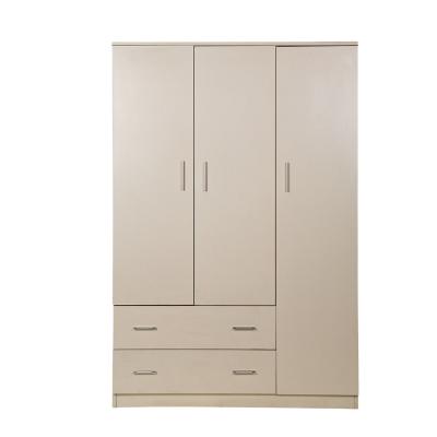 China (Others)Adjustable Modern White Wooden Doors 2 Large 3 Drawer Wardrobe Storage Cabinet for sale