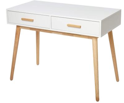 China Computer Desk Adjustable Computer Desk 2 Drawers Wooden White Modern Style (Other) For Study Room Bedroom Office for sale