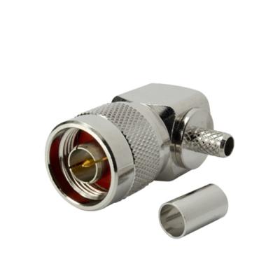 China N 50 / 75 Ohm N-IPC-111 Plug Crimp Right Angle Type for sale