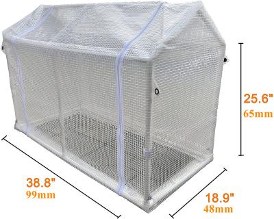 China Easily Assembled Small Mini Greenhouse Tiny Outdoor PE Cover Portable Warm House For Garden Patio Wind Resistance Waterproof Pest Control for sale