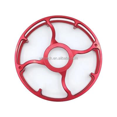 China Industrial Equipment Shenzhen YC- Sand Blasting Red Hard Anodized Aluminum Alloy MECH 6061 CNC Aluminum Machining Service Parts for sale