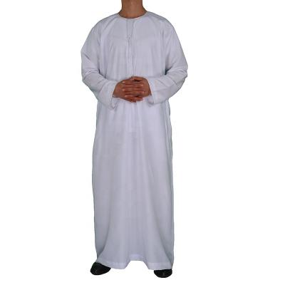 China Long Sleeves Pure Color Hometextile Muslim Abaya Men's Arabian Robe Clothing for sale