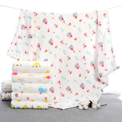 China Large PORTABLE wraps baby soft blanket organic cotton for sale for sale