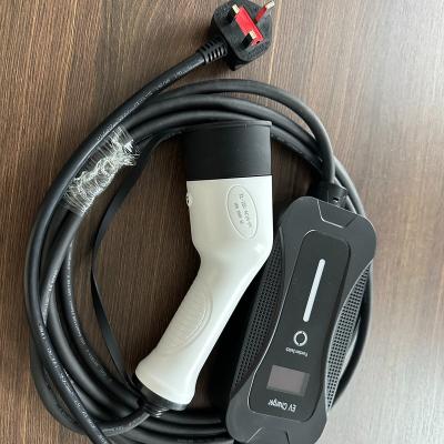 China Best Saej 1772 Mode2 With Power Lamp EV Portable Car Charger With CE 1772 Mode2 Electric Car Saej Charger for sale