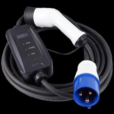 China New design type - 2 portable mobile EV charger ev charger with blue ECO 3 pin universal for sale