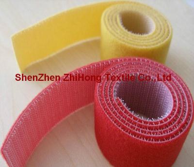 China Customized two sided self-gripping hook loop binding straps for sale