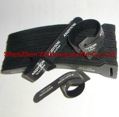 China Durable back to back hook and loop cable tie straps/fiber cable ties for sale