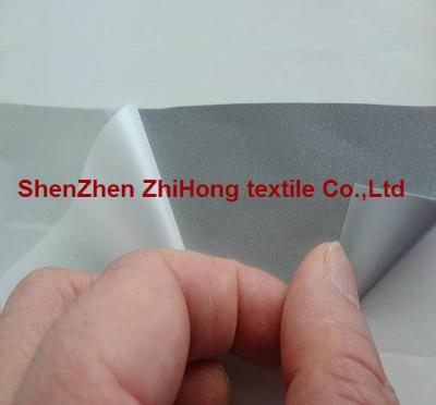 China PES high luster silver reflective engraving heat transfer film for sale